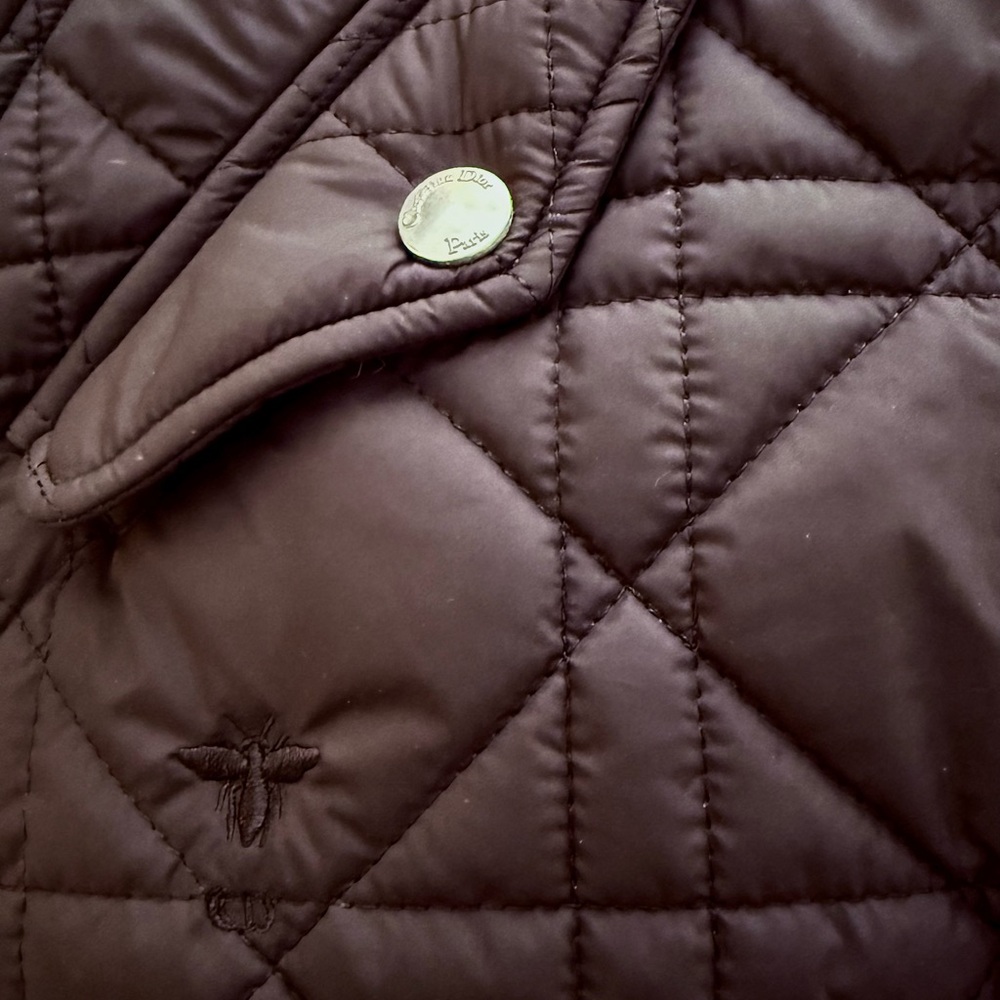 Designer Inspired, Black, Quilted Women's Cropped Puffer Jacket, Size Small - Picture 12 of 12